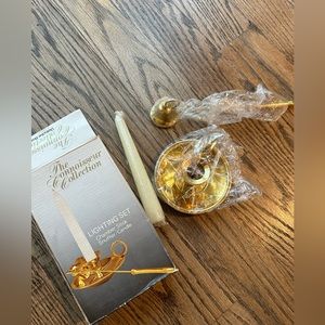 Connoisseur Collection Lighting Set-Chamber Stick Snuffer Candle Vintage